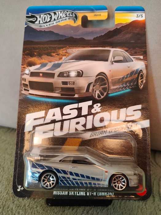 Nissan Skyline GT-R R34 Silver Series Hot Wheels