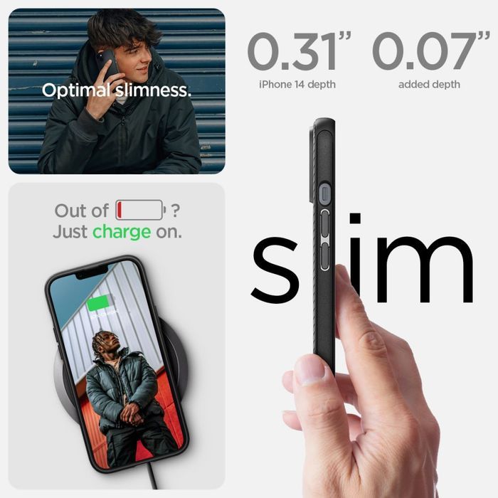Spigen Mag armor iPhone 14 plus / 15 plus matte black
