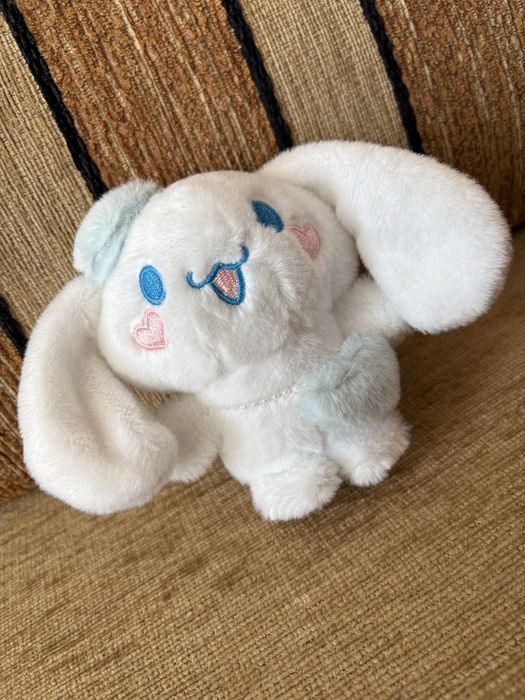 Мягкая игрушка - брелок Cinnamoroll. Белый зайчик.