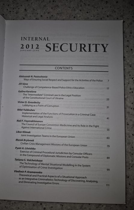 Internal Security