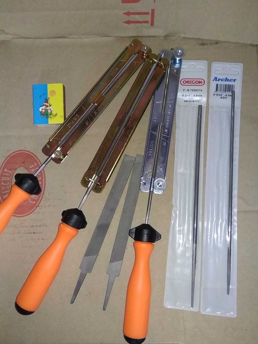 Набор для заточки цепи 3/8 и .325, напильник ARCHER 4.0 мм и  4.8 мм