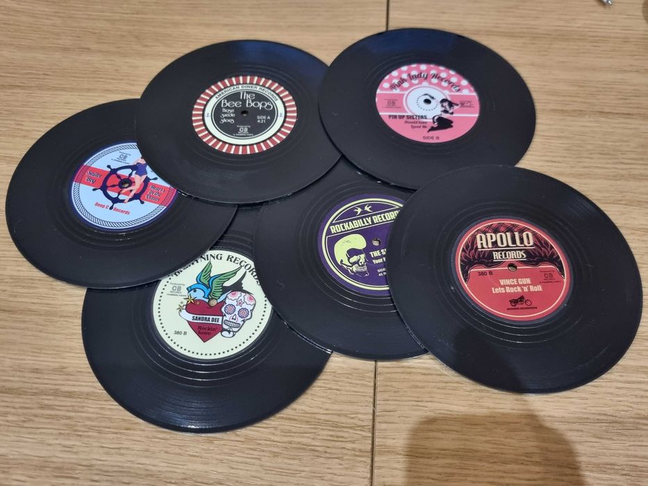 Podstawki w formie płyty winylowej Vinyl Coasters
