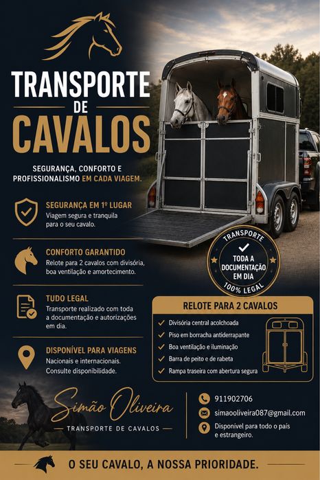 Transporte cavalos