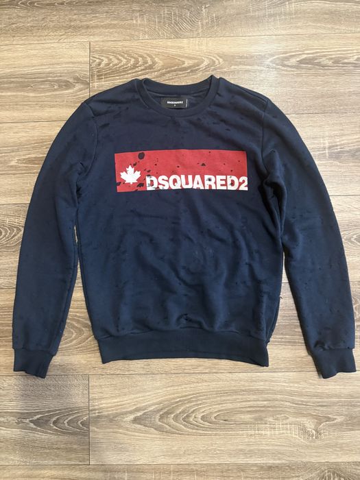 dsquared2 distresses sweatshirt свитшот лонг drip track