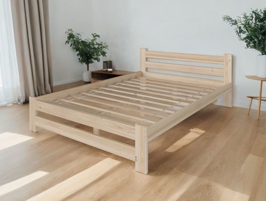 Łóżko Drewniane Małżeńskie Sosnowe Tapczan Hotelowe Pracownicze WYSYŁK