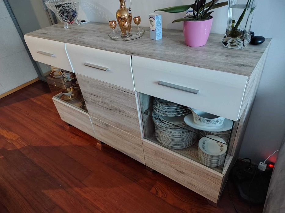 Conjunto Completo Sala de Estar/Jantar Moderna + Aparador | Bom Estado