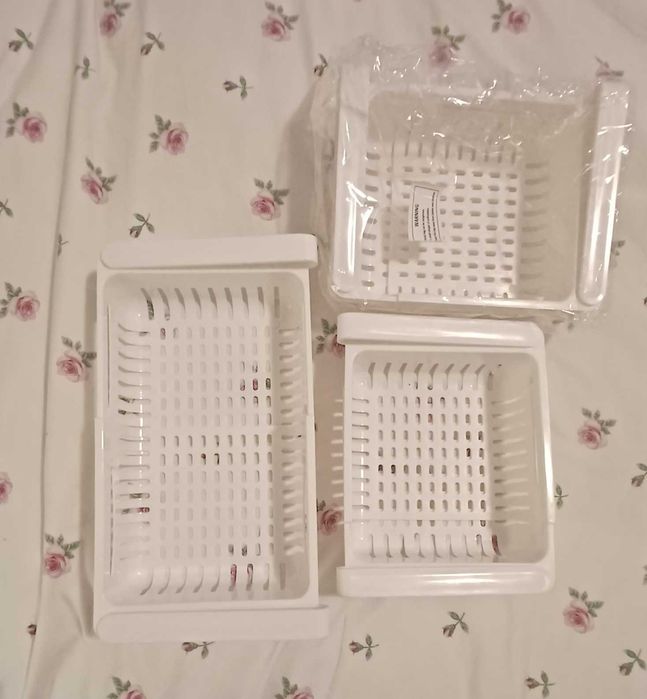 Gavetas armazenamento frigorífico extensíveis