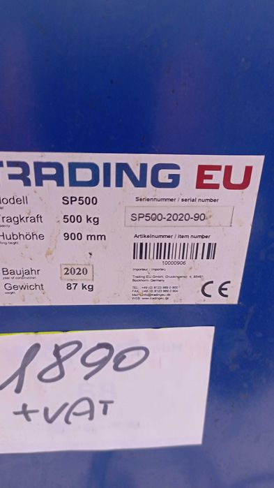 stół nożycowy 500 kg podnoszenia na ok 1m