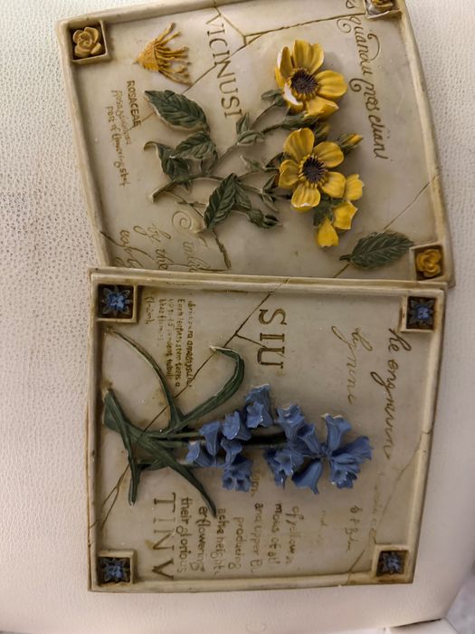 Quadro escultural floral