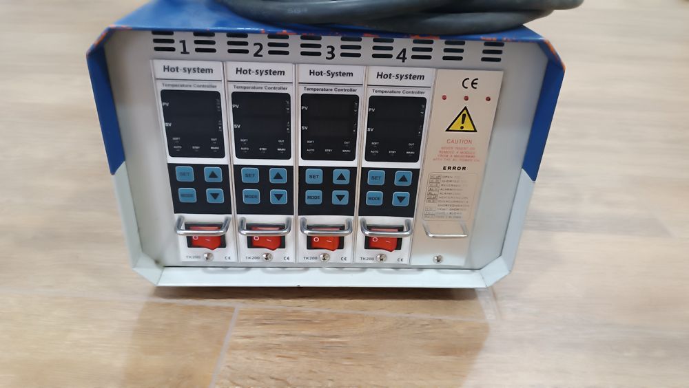 Controlador de temperatura para moldes de injeção 4 zonas de