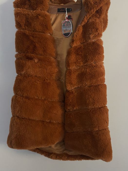 Kamizelka ze sztucznego futra NOWA