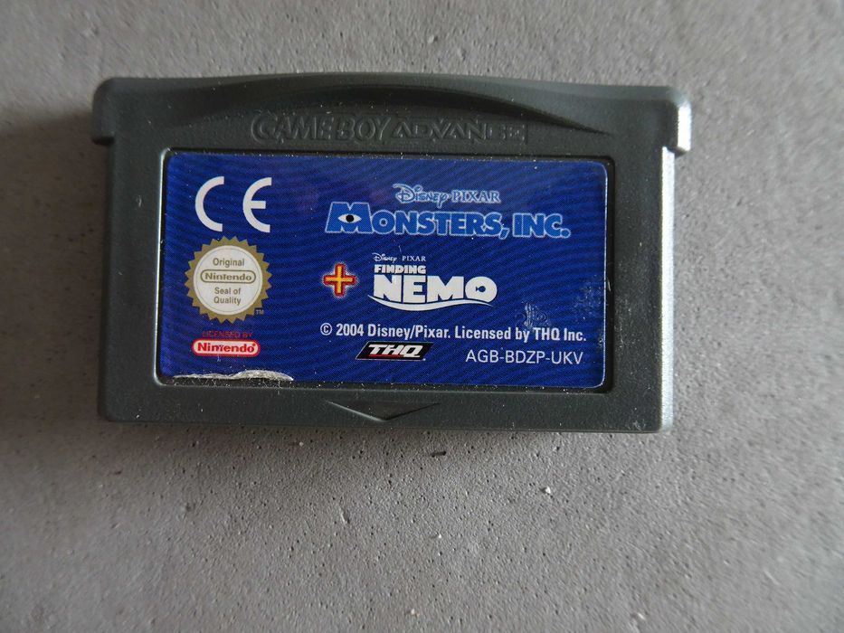 Jogo Game Boy Advance - Monster Inc + Finding Nemo