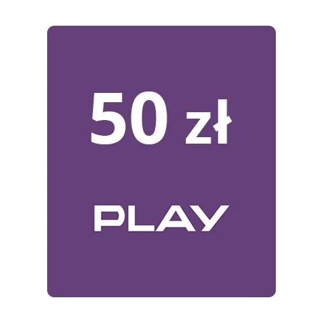 Doladowanie play 50 zł - taniej