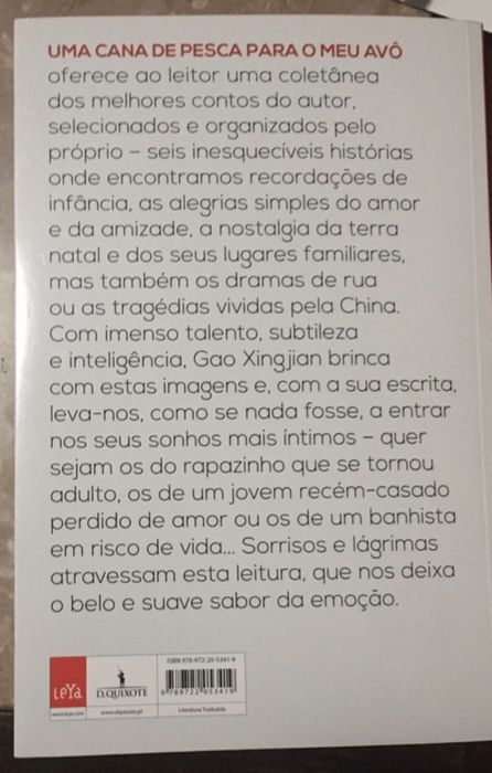 Livro “Uma cana de pesca para o meu avô”, Gao Xingjian