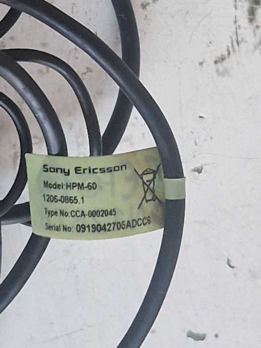 Fones de ouvido mãos livres para telemóvel Sony Ericsson HPM 60