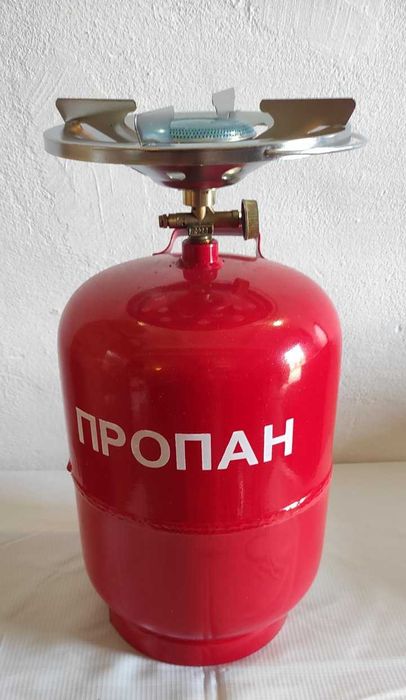 Комплект газовый 12л  Баллон газовый 12л  Баллон с горелкой 12 литров