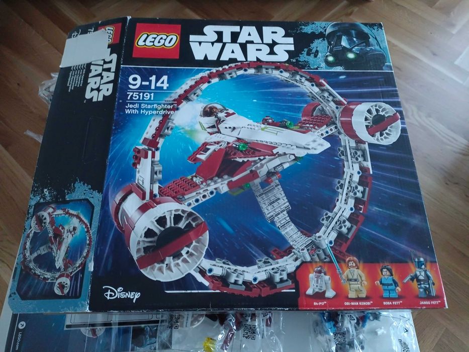 Lego Star Wars 75191 Jedi Starfighter, nowy bez figa Jango Fett sw0845