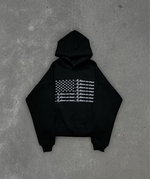 hoodie “in future we trust”, sk8 hoodie, худак, opium, кофта