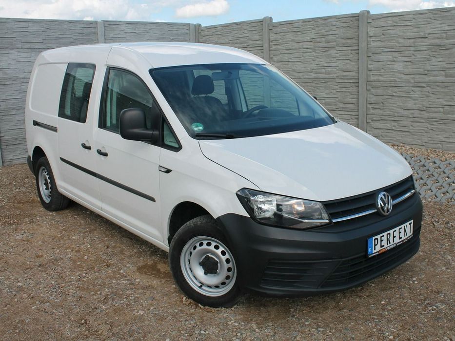 Volkswagen Caddy VW Caddy 2.0 TDI 102 KM MAXI Long 5 OSOBOWY Klima GRZANE Fotele SERWIS
