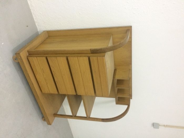 móvel armario estante madeira original moderno art deco vintage olaio