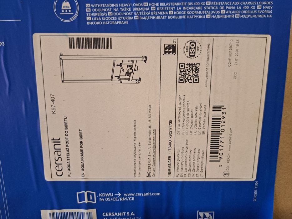 Stelaż bidet nowy cersanit , podtynkowy, nie geberit