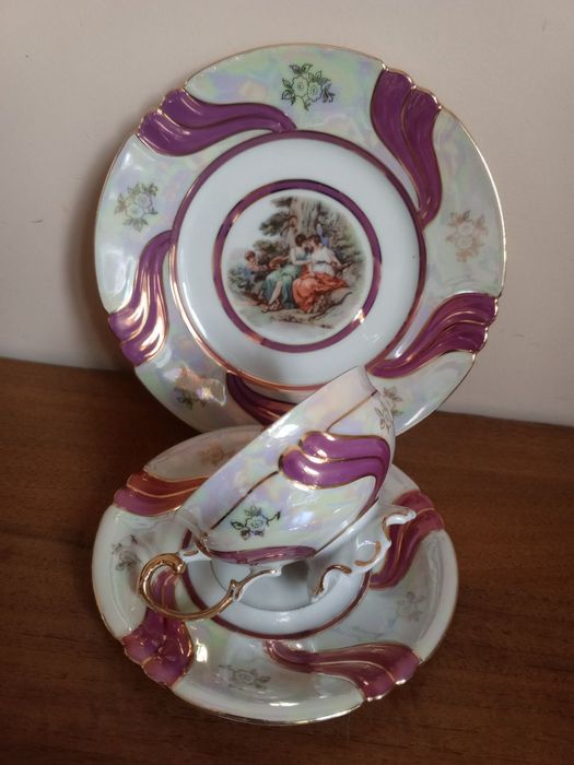 Чайный сервиз Мадонна Розовая лента поштучно, часть сервиза, остатки