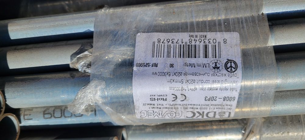 NOWE Rury fi 20mm(1.5mm)dł. 3metry