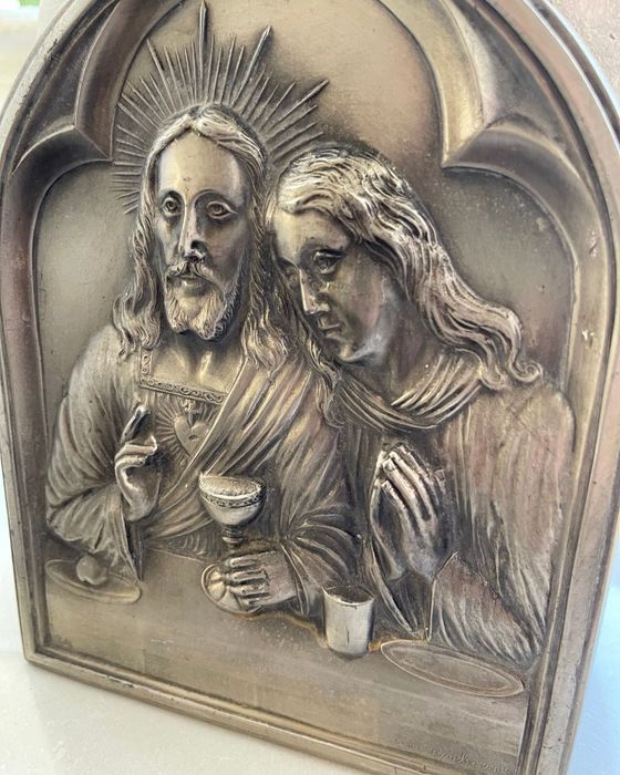 Płaskorzeźba Religijna Alphonse'a Birembaux 22cm