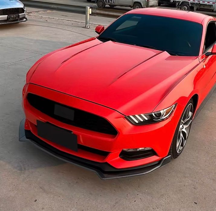 Губа на передний бампер Ford Mustang накладка на бампер сплитер мустан