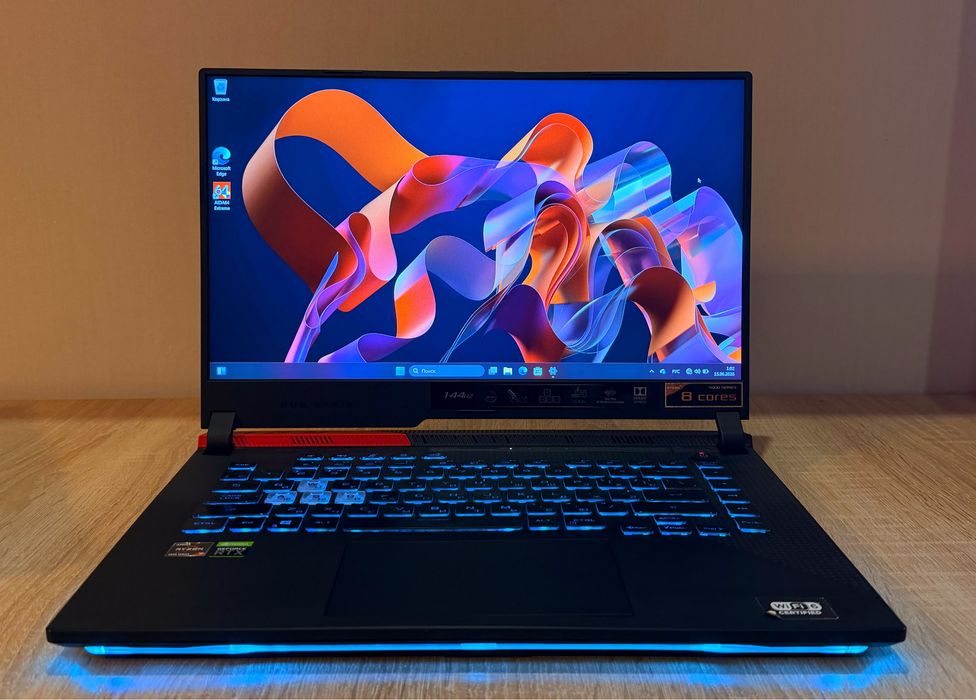 ASUS ROG Strix G15  15.6” 144Hz Ryzen 7 5800H / 32GB 3200 / 1 TB SSD/ RTX 3050 Ti/ Батарея 90W