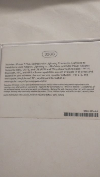 iPhone 7 plus (A1784) 32gb czarny bez simlocka