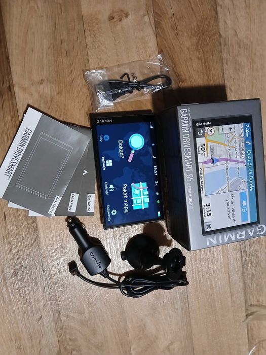 Garmin Drivesmart 65 MT-D Live Traffic FM DAB BT 7" oryginalny zestaw