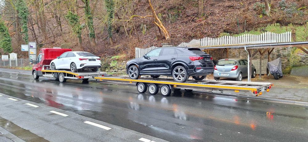 Transport międzynarodowy na lawecie samochodów Niemiec Belgii Holandii