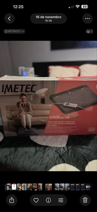 Vendo aquecedor de pes novo