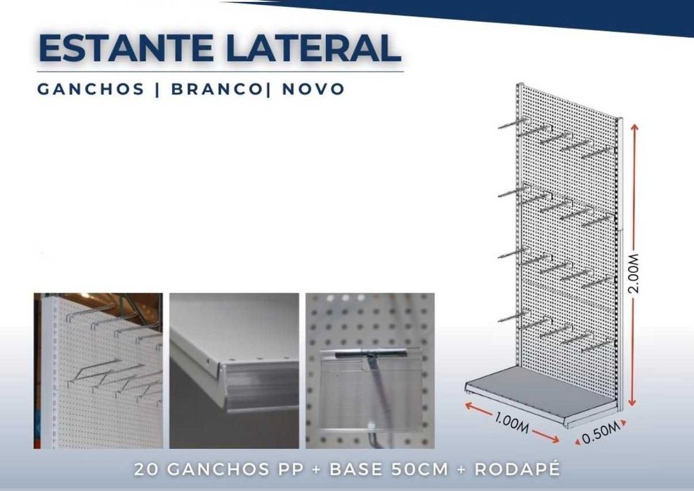 Estante metálica conforme foto