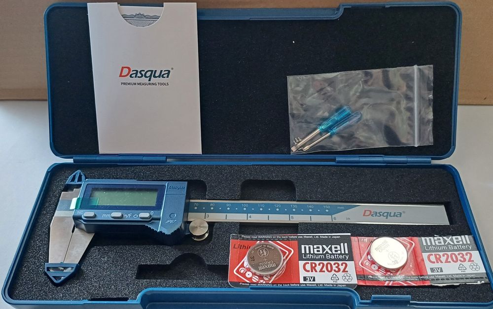 Suwmiarka elektroniczna 150mm. Dasqua - włoska. IP67 WODOODPORNA