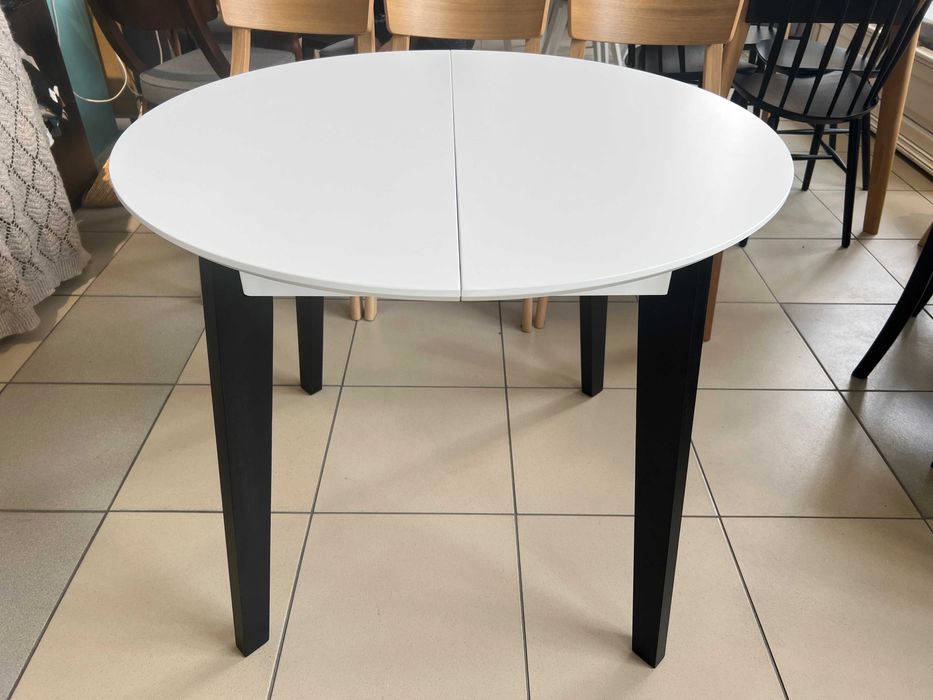 Стіл Марс Д90+30 кухонний круглий розкладний буковий на кухню бук