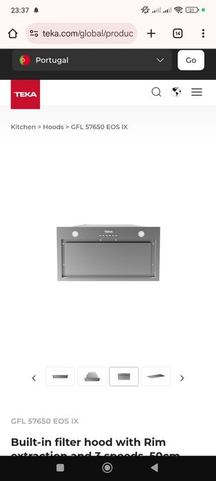 Exaustor de teto Teka novo com garantia vendo a melhor proposta