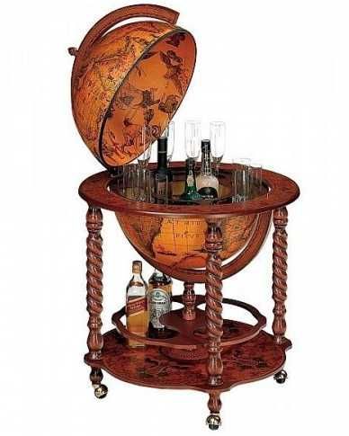 Глобус-бар на підлогу “Стародавня карта”, модель 33001R