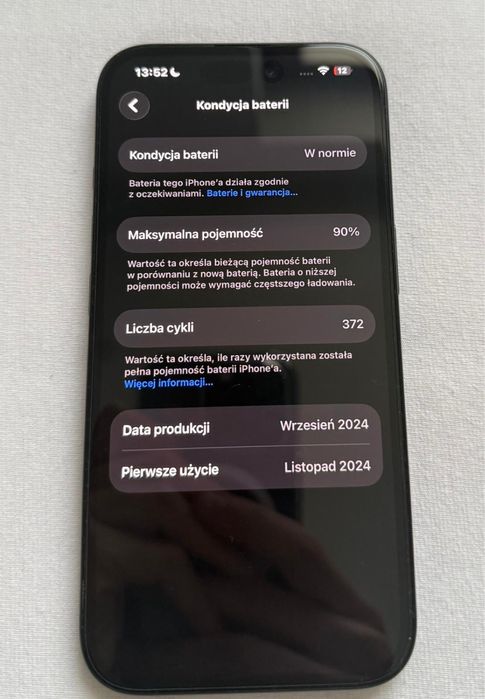 Iphone 16 - 256 GB czarny