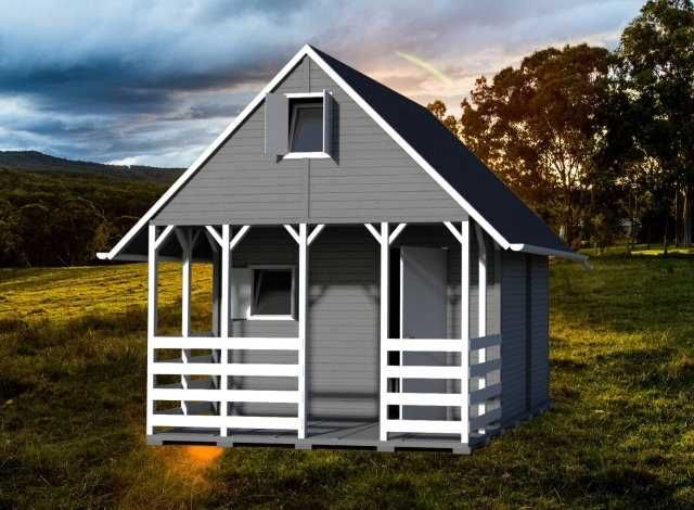 Domek Letniskowy Drewniany Całoroczny 5m/6m 15mm