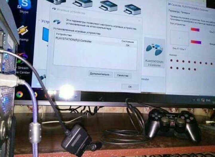 Н0BЫЙ usb адаптер/переходник для подключения геймпада PS2/1 к ПК и PS3