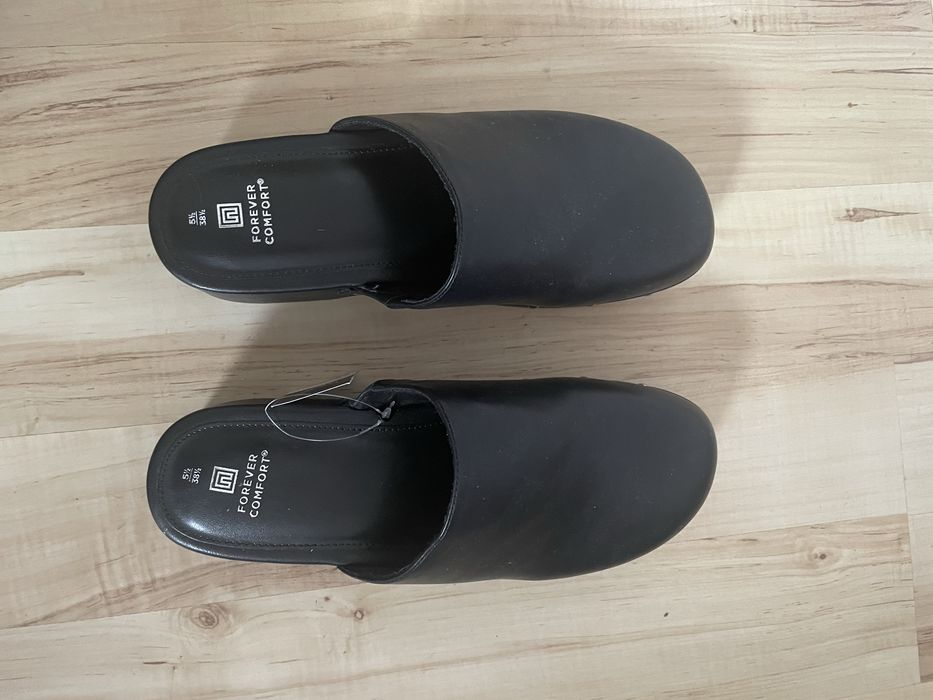 Chodaki drewniaki clogs czarne Next NEW