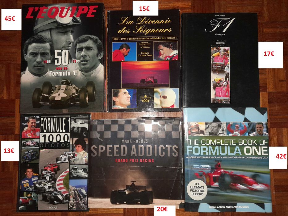 Livros F1 Rali Le Mans Nascar Porsche Lotus Lancia F1 Escort