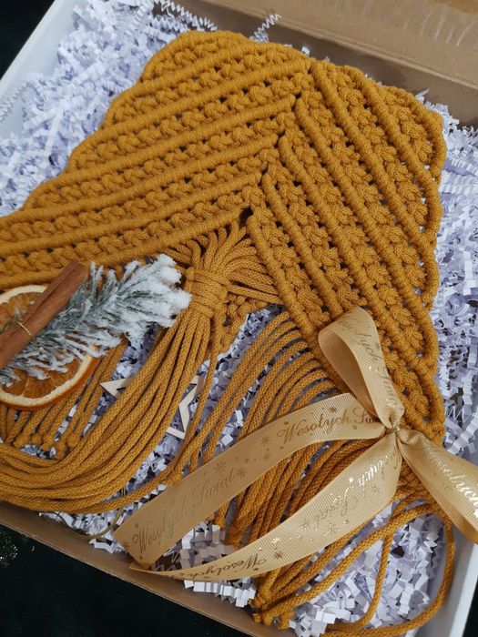 Makramowa choinka boho