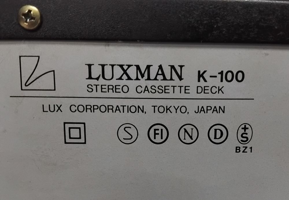 LUXMAN deck cassettes K-100