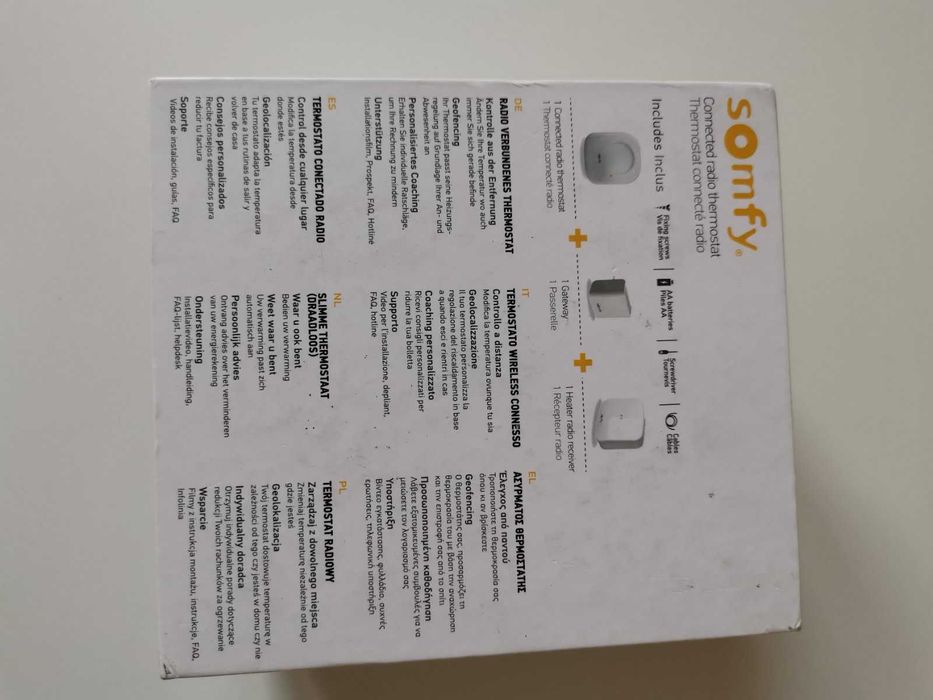 Somfy Connected Radio Thermostat 2401499 бездротовий термостат.