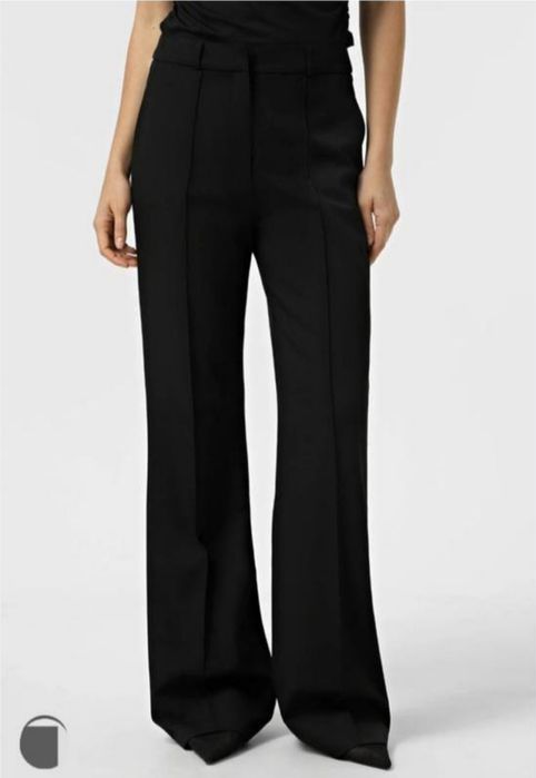 Брюки кльош з розрізами на високий зріст