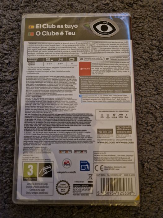 FC26 Switch 1 e 2 Selados + Mario Rabbids