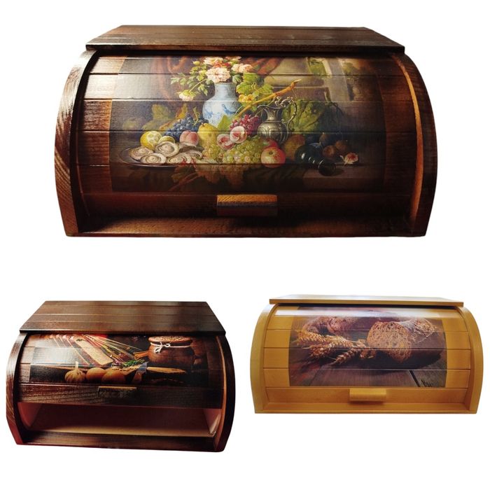 Хлібнички дерев'яні розмир 36*26*18 см. ГУРТ. Роздріб